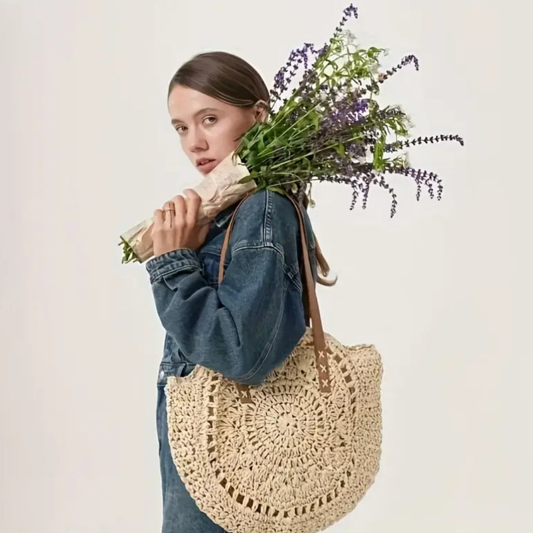 Resimy Bohemian Woven High Quality Large Tote Bag
